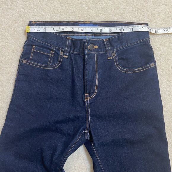 Old Navy dark straight leg high waist jeans 14 - Picture 4 of 13